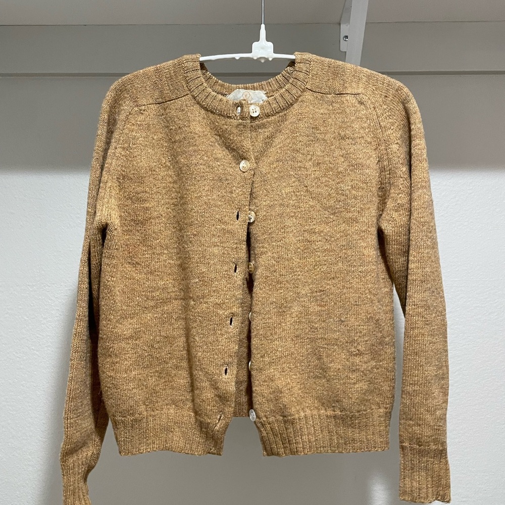 100% wool button up sweater- traditionals by country set